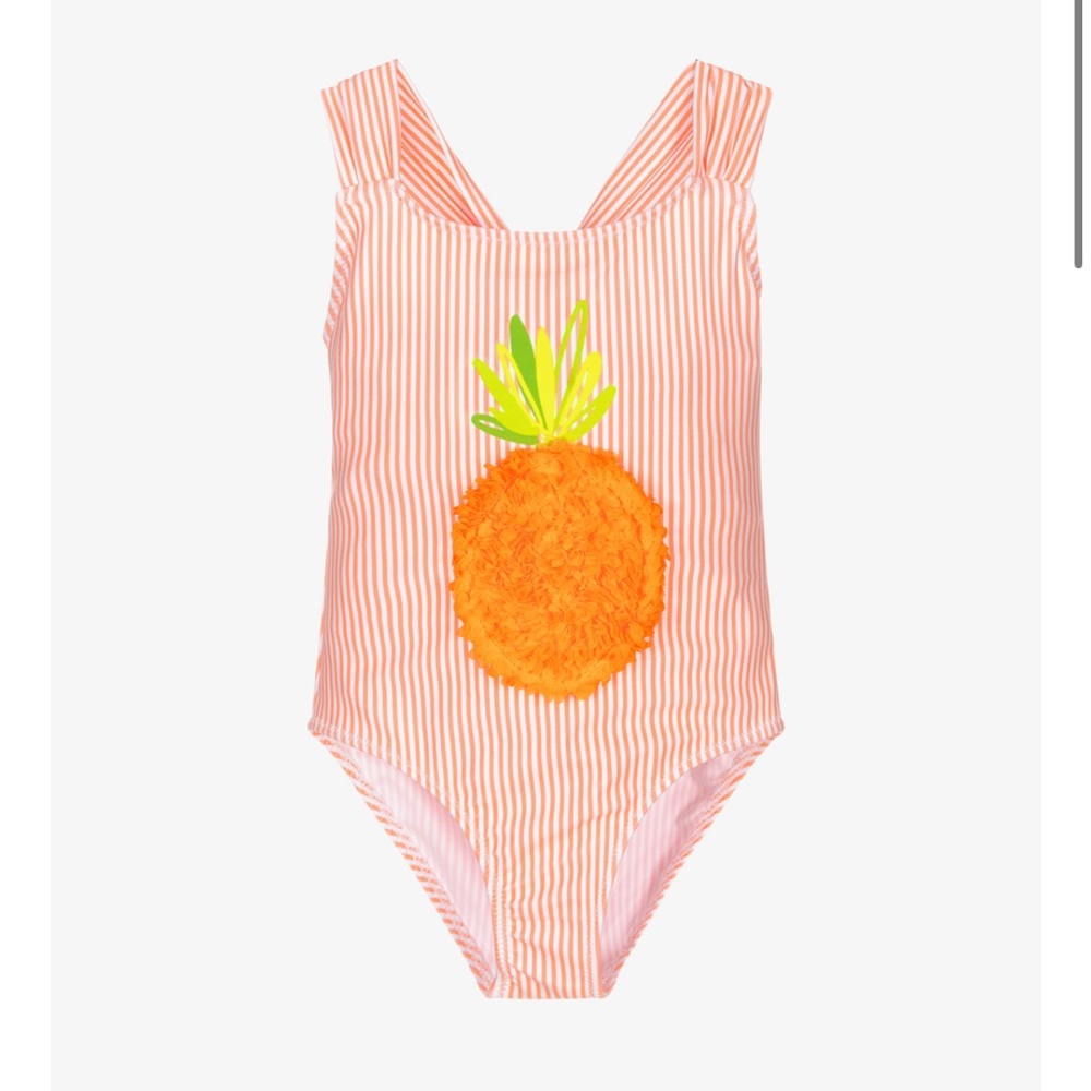 Mayoral Striped Pineapple Swimsuit
